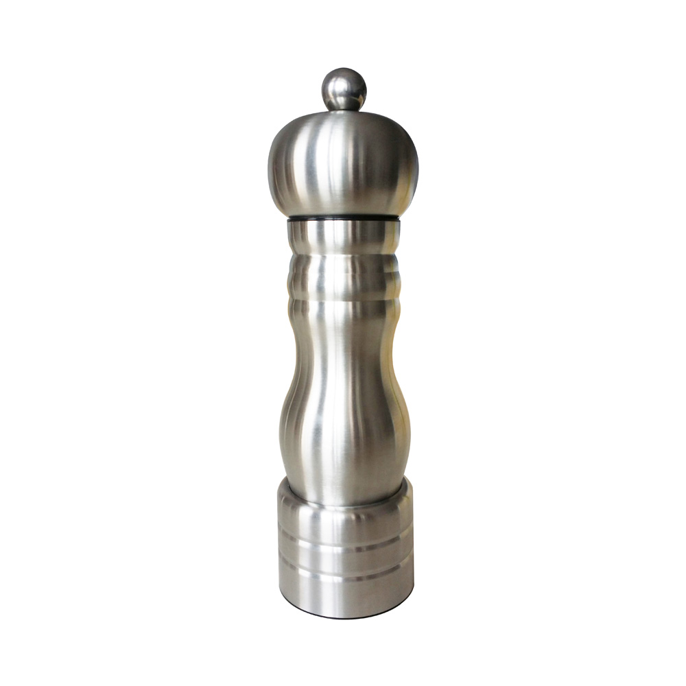 hand stainless steel salt and pepper mills with ceramic core