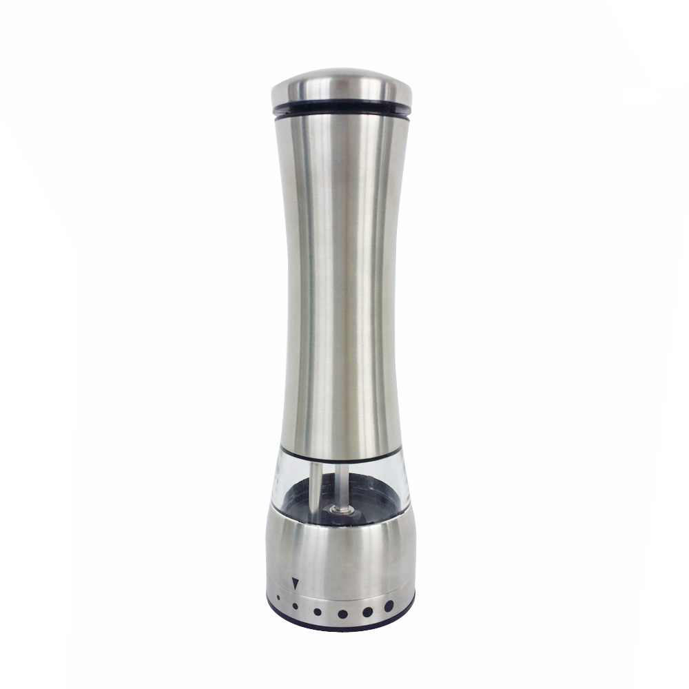 Amazon hot sale stainless steel electric salt and pepper grinders