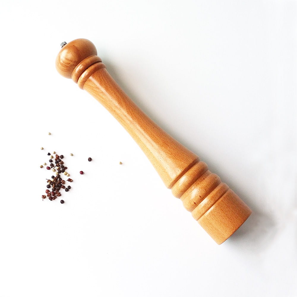 wholesale beech wood pepper grinder
