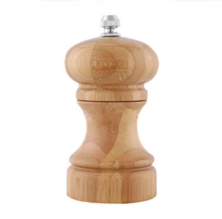 small bamboo wood spice mill-6401A